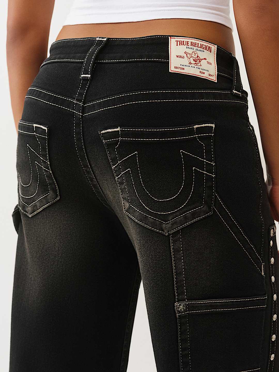 BOBBI STUDDED CARPENTER BAGGY JEAN, image 7