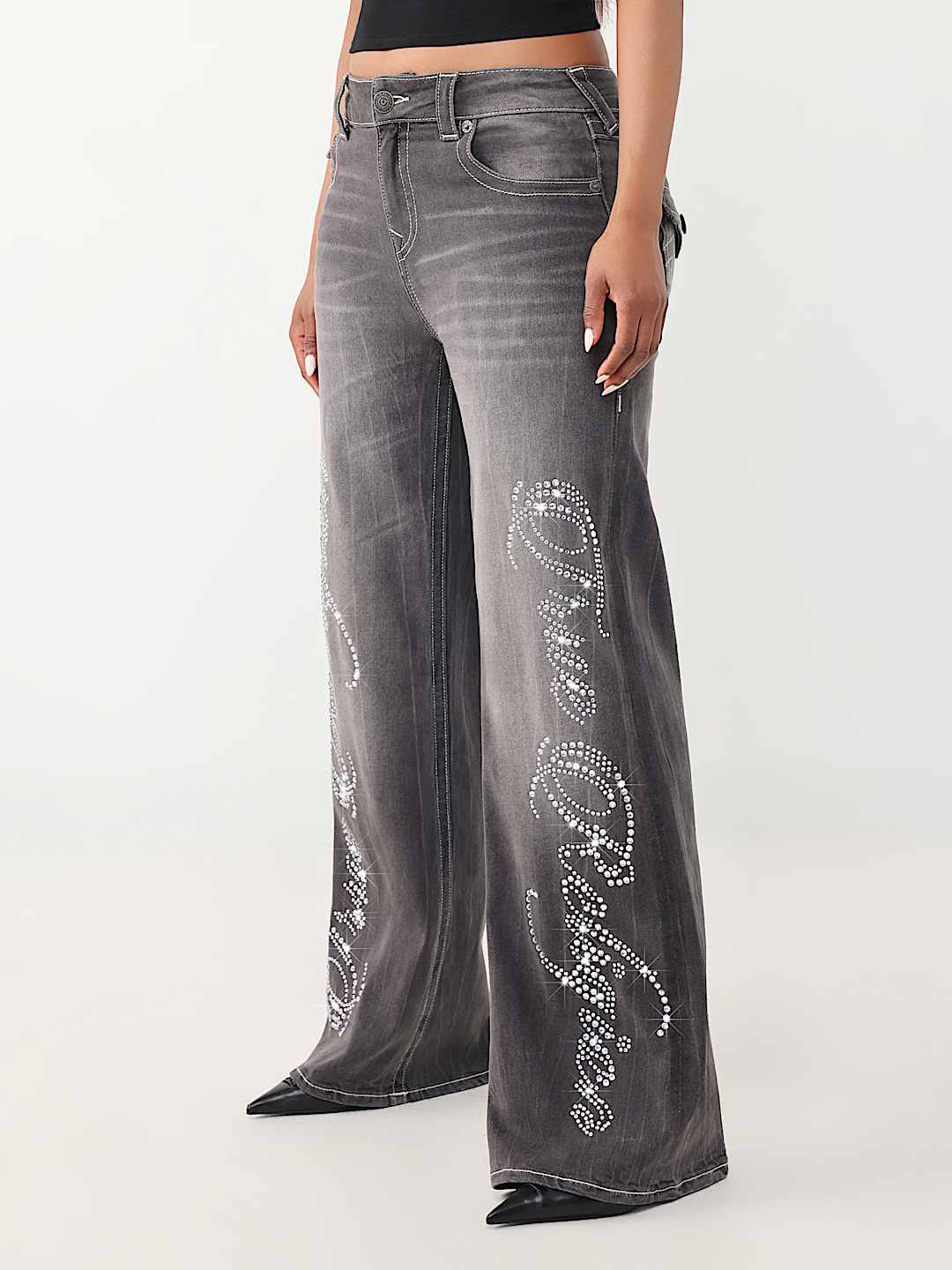 JEAN AMPLE &Agrave; RABAT MI-TAILLE BOBBI, image 3