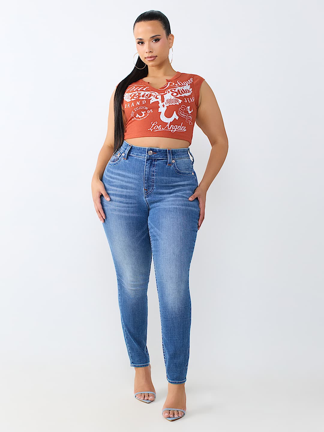 PLUS JENNIE MID RISE CURVY SKINNY JEAN