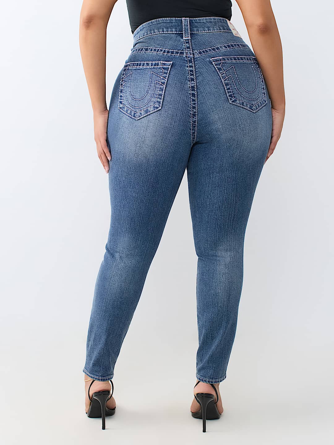PLUS JENNIE MID RISE BIG T CURVY SKINNY JEAN
