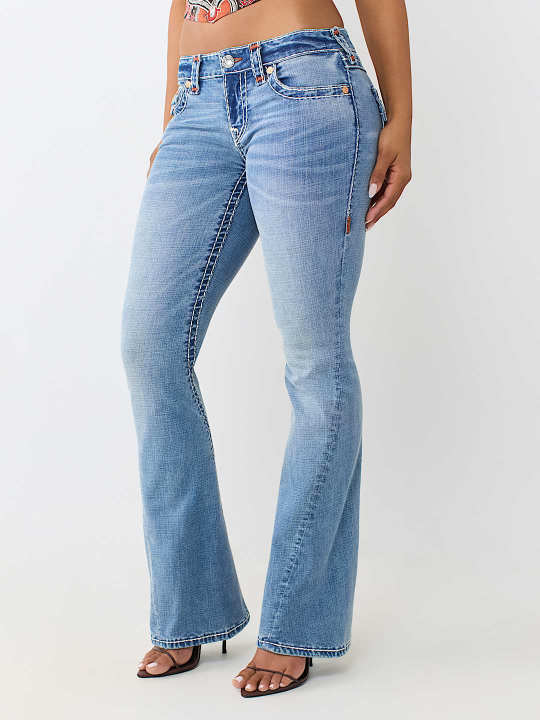 JOEY LOW RISE SUPER T FLAP FLARE JEAN