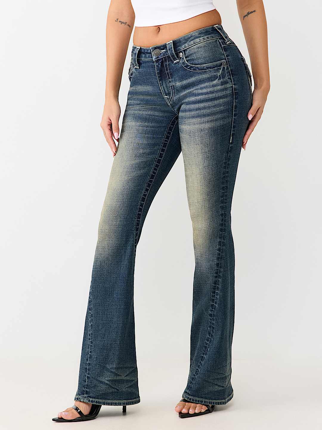 JOEY MID RISE FLAP FLARE JEAN