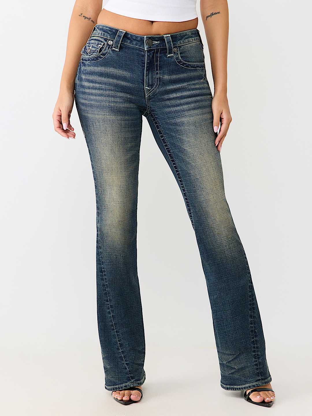 JOEY MID RISE FLAP FLARE JEAN