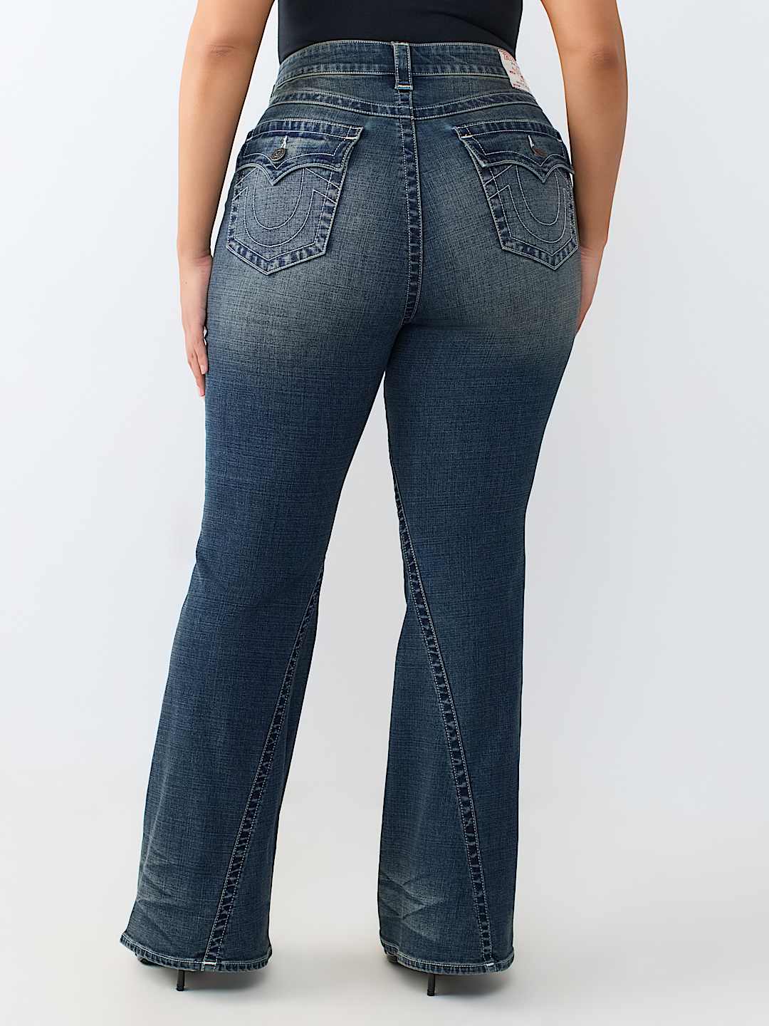 PLUS JOEY MID RISE FLAP FLARE JEAN
