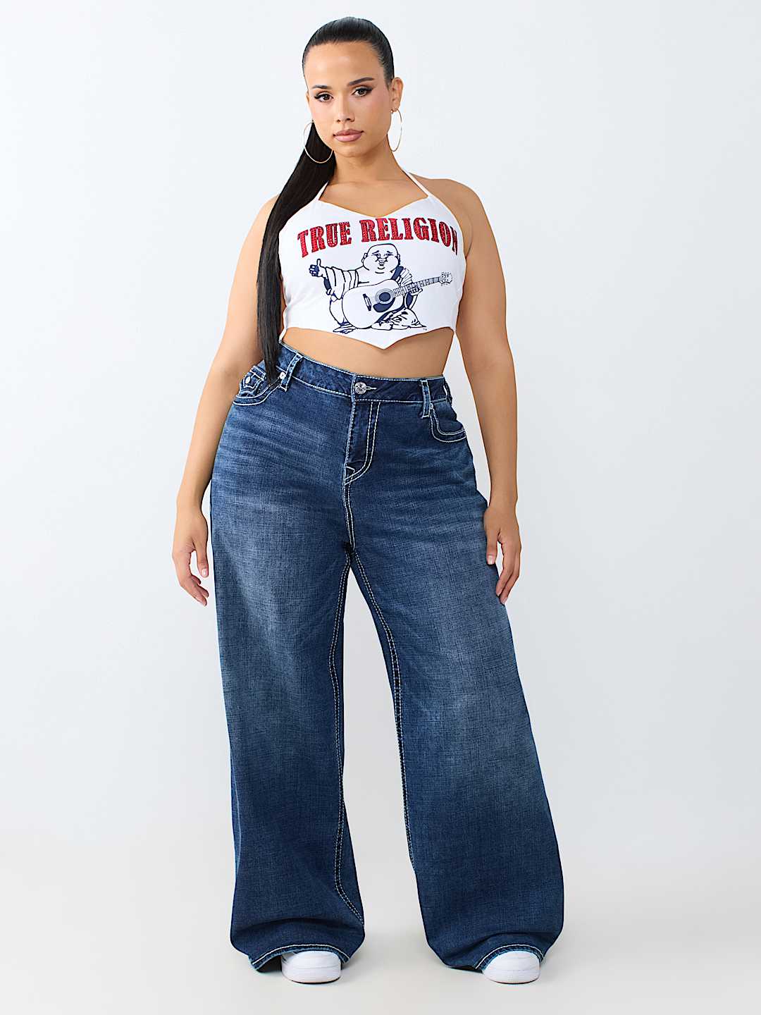 PLUS JESSIE BIG T FLAP SUPER BAGGY JEAN