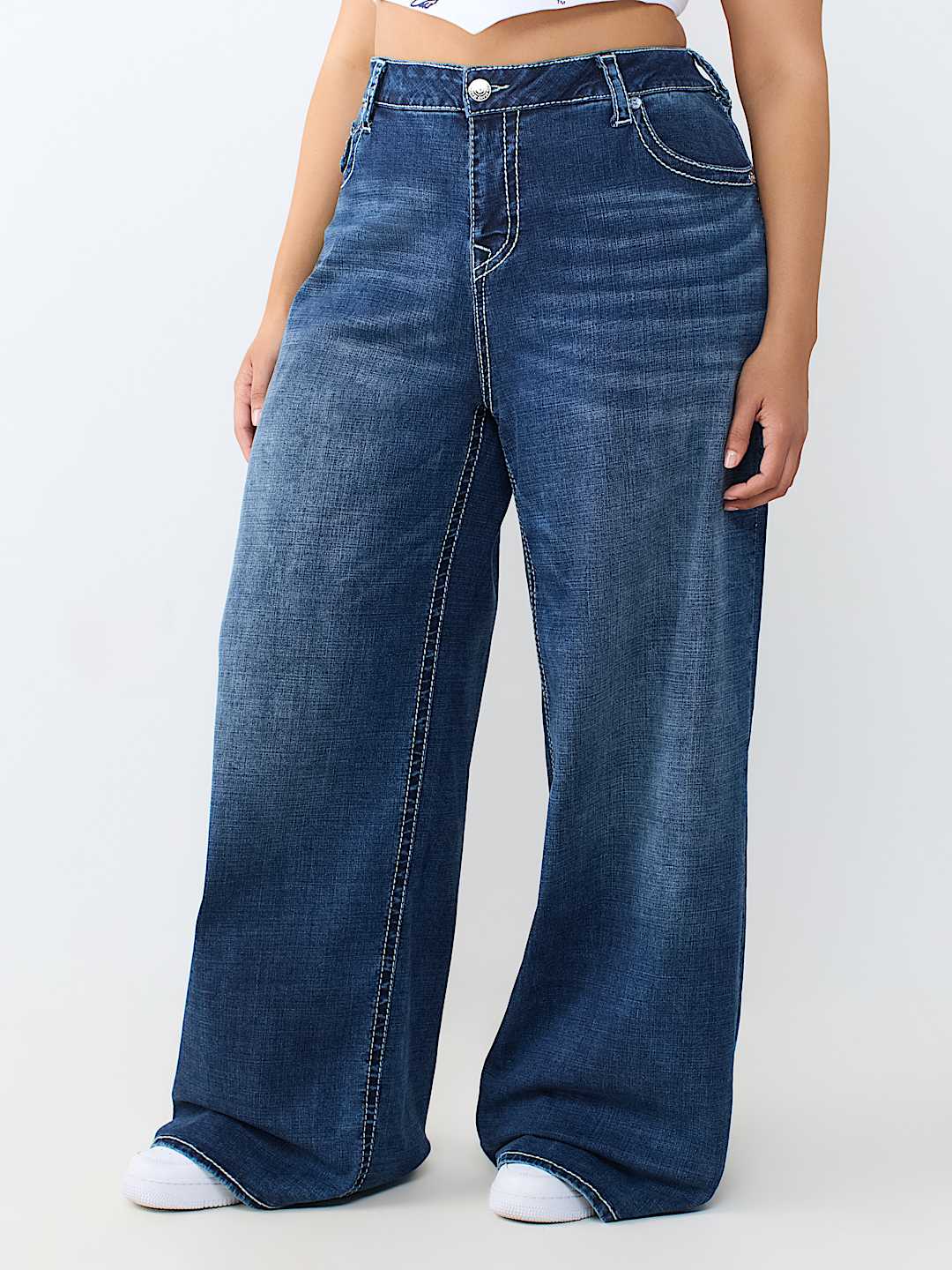 PLUS JESSIE BIG T FLAP SUPER BAGGY JEAN