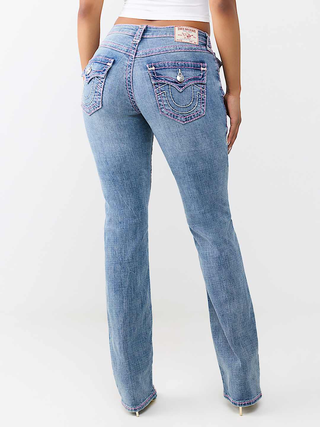 BILLIE MID RISE SUPER T FLAP STRAIGHT JEAN 
