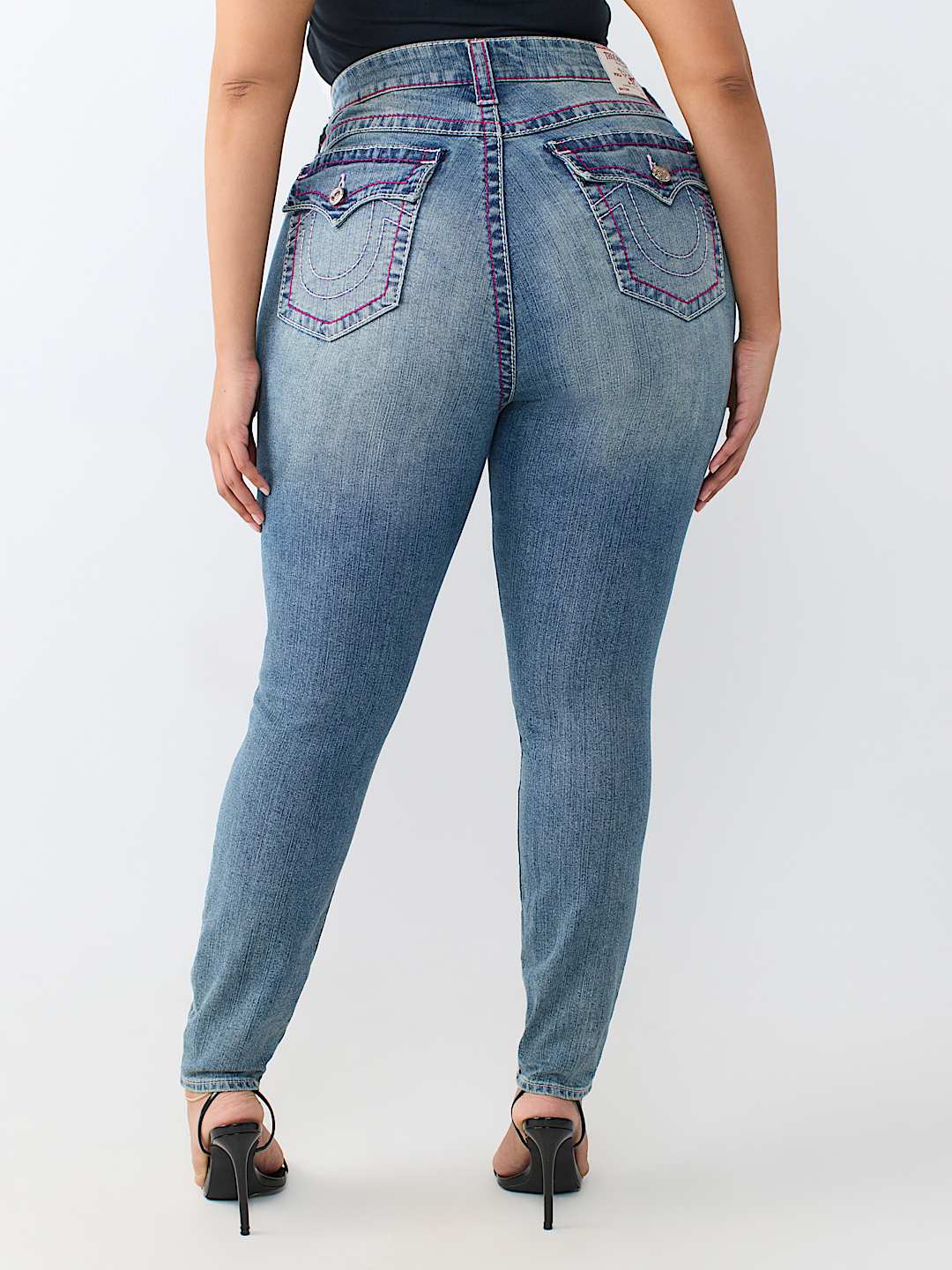PLUS BILLIE MID RISE SUPER T FLAP STRAIGHT JEAN