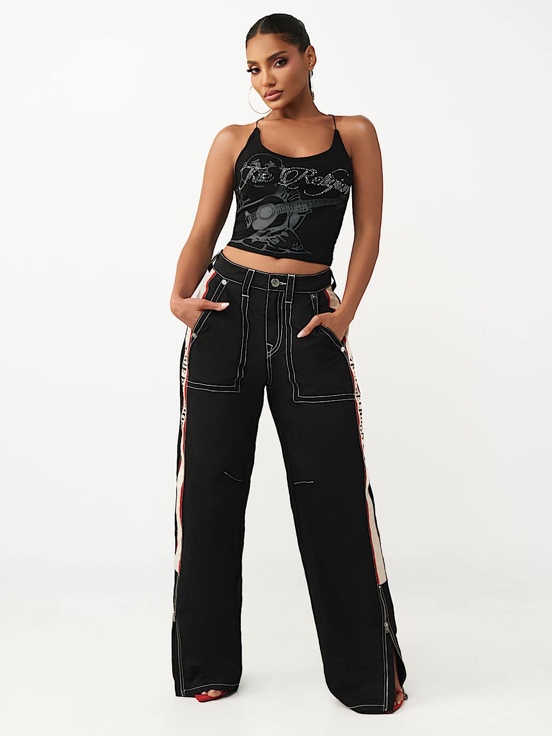 PANTALONES DE NAILON CON PIERNA DE BARRIL BAILEY, image 3