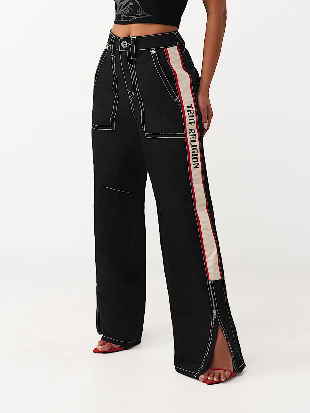 PANTALONES DE NAILON CON PIERNA DE BARRIL BAILEY, image 1