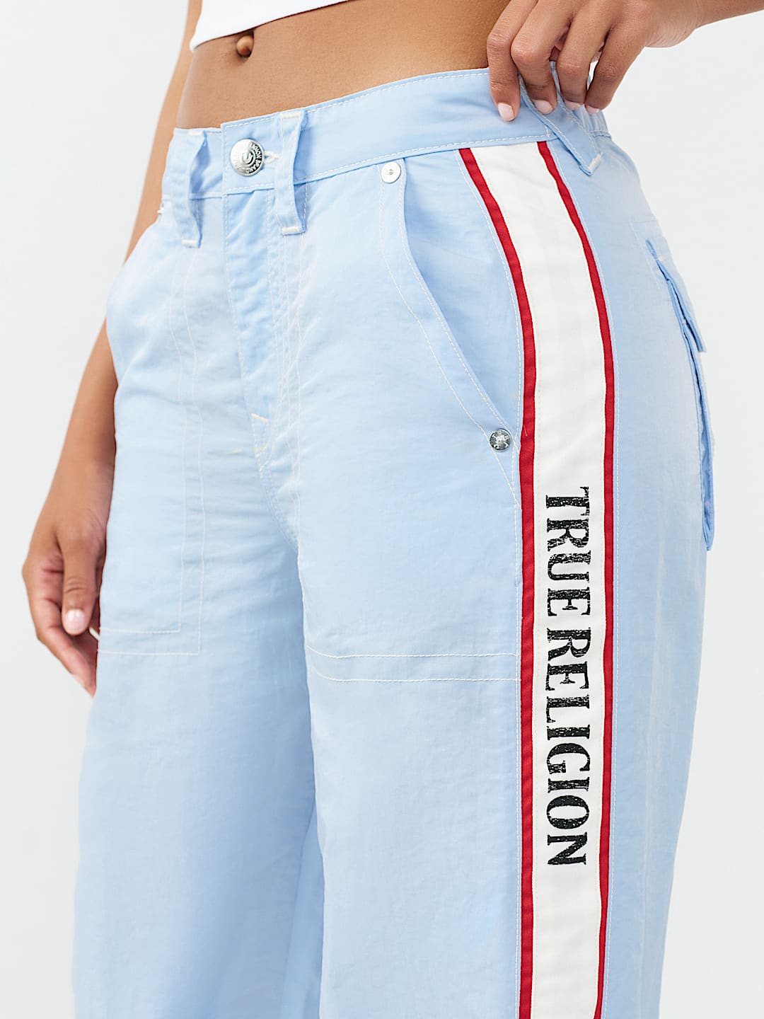 BAILEY BARREL LEG NYLON PANT, image 4