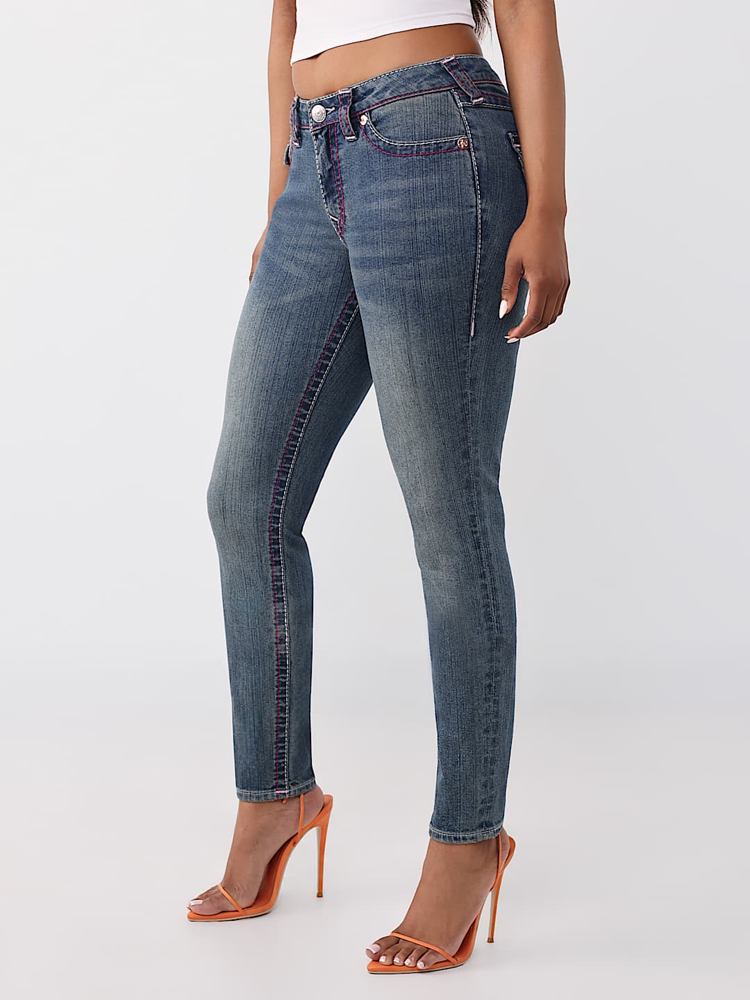 JEAN SKINNY MI-TAILLE &Agrave; RABAT JENNIE BIG&nbsp;T CURVY, image 4
