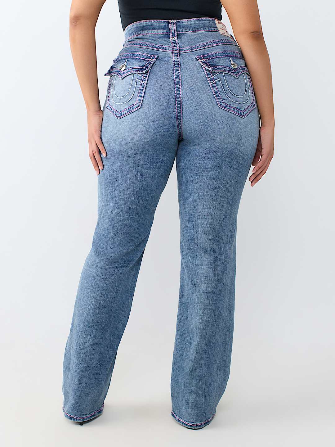 PLUS JENNIE MID RISE BIG T FLAP CURVY SKINNY JEAN