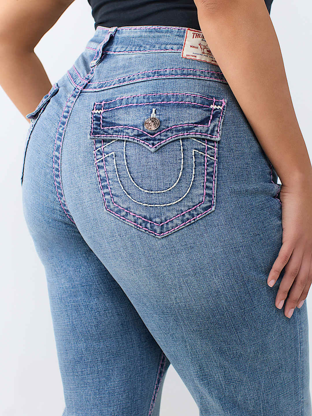 PLUS JENNIE MID RISE BIG T FLAP CURVY SKINNY JEAN