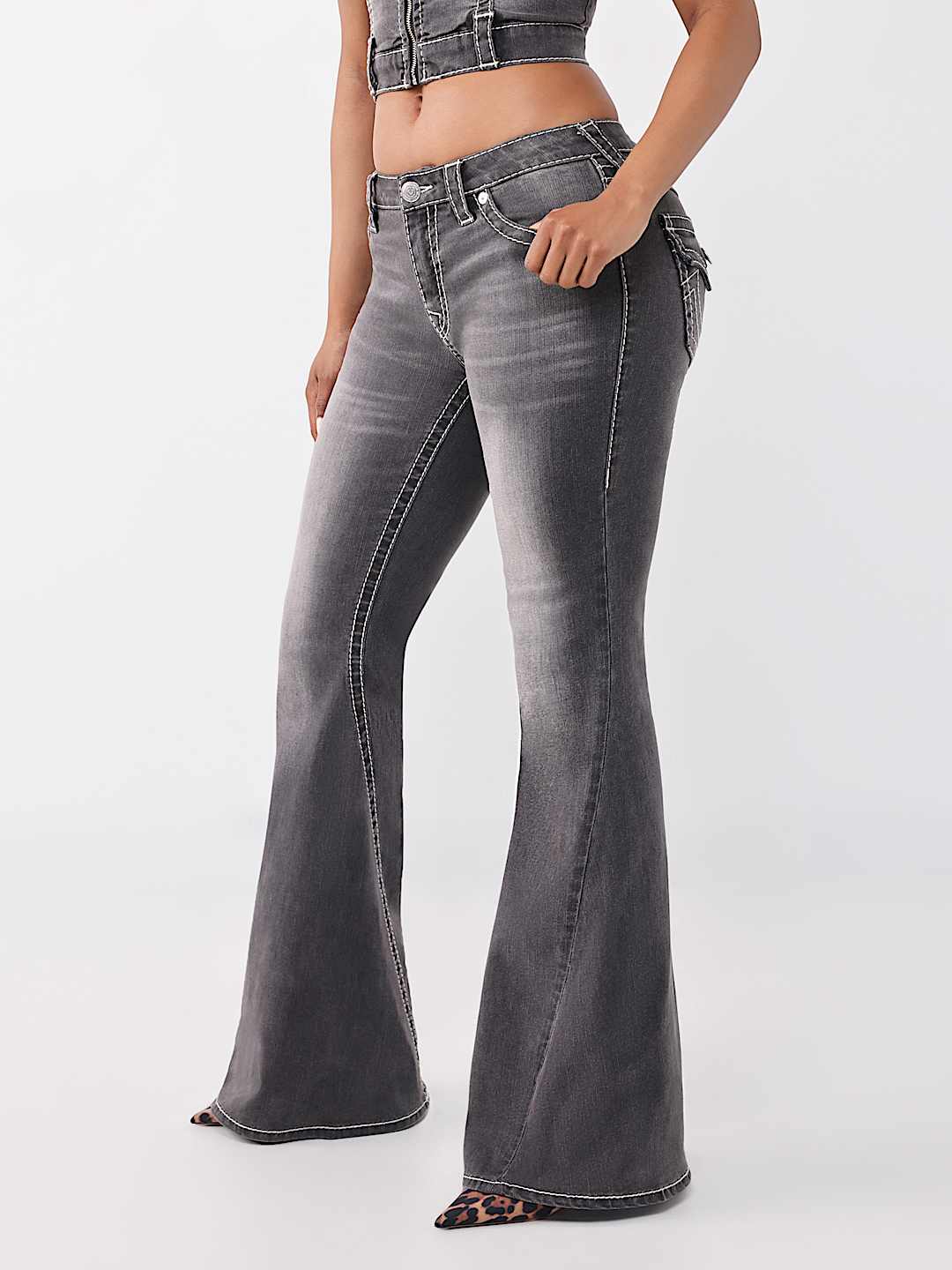 TWISTED MID RISE BIG T ULTRA FLARE JEAN, image 4