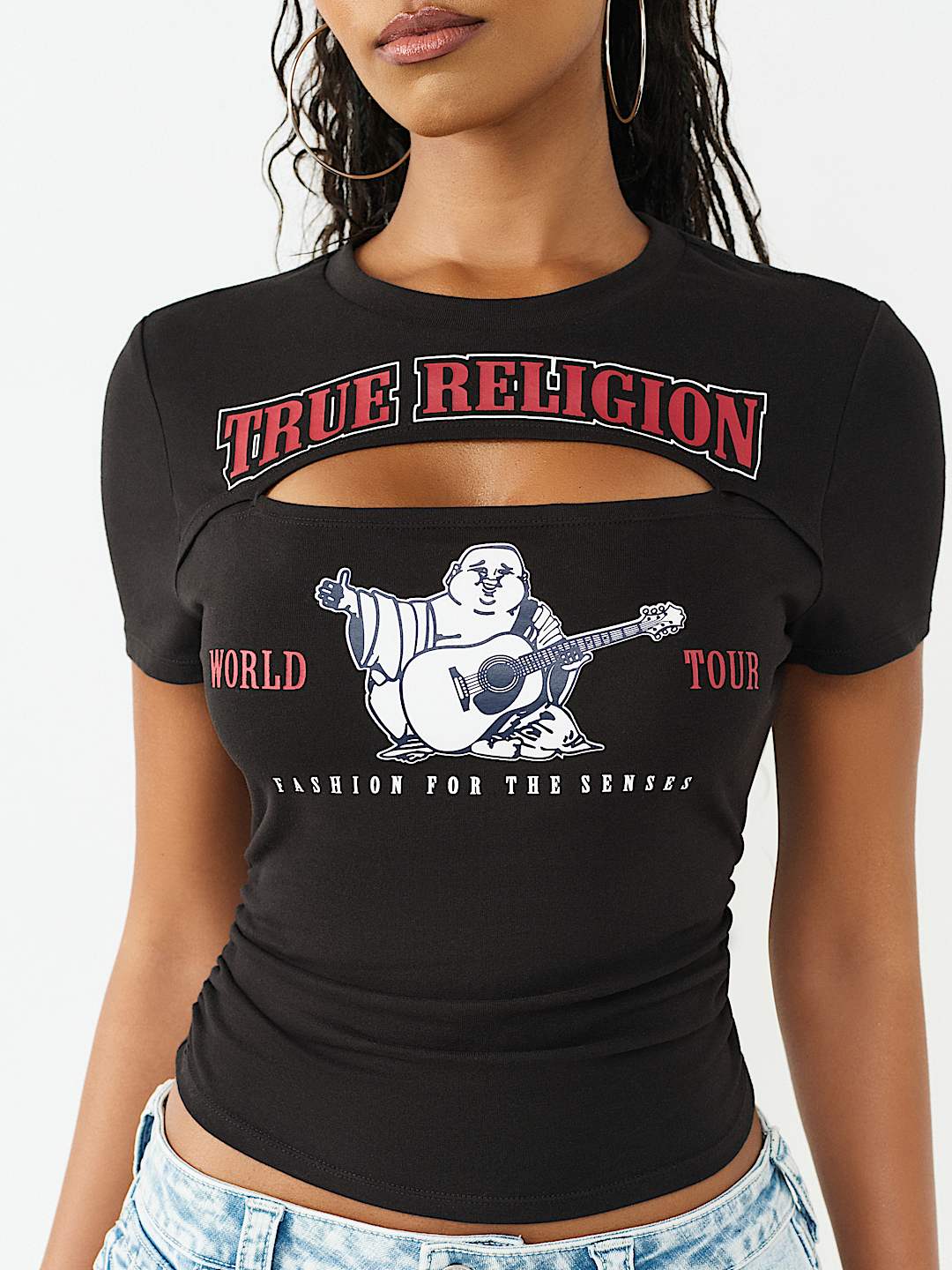 BUDDHA RUCHED TOP, image 1