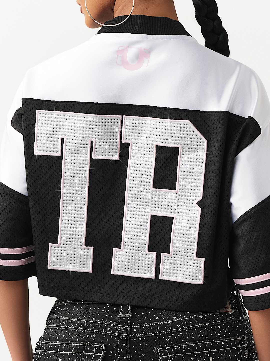 HAUT JERSEY SPORTIF AVEC CRISTAUX, image 2