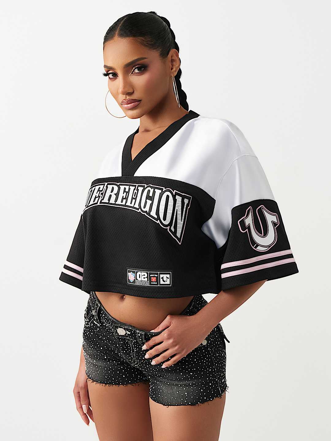 HAUT JERSEY SPORTIF AVEC CRISTAUX, image 4