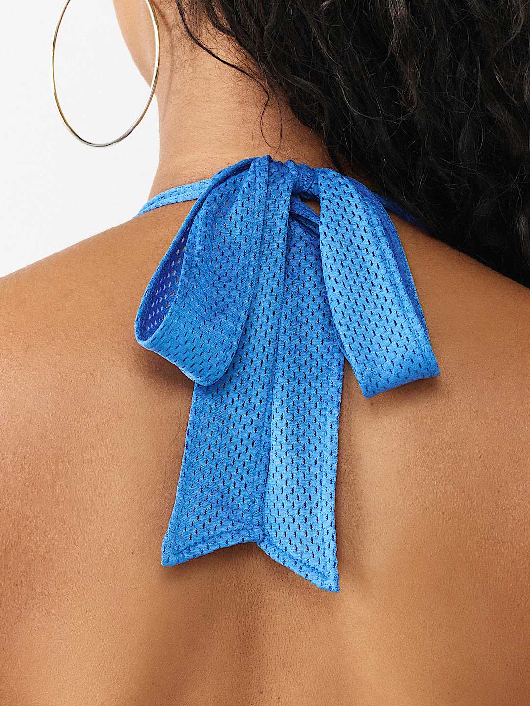 PRINTED SPORTY MESH HALTER TOP, image 6