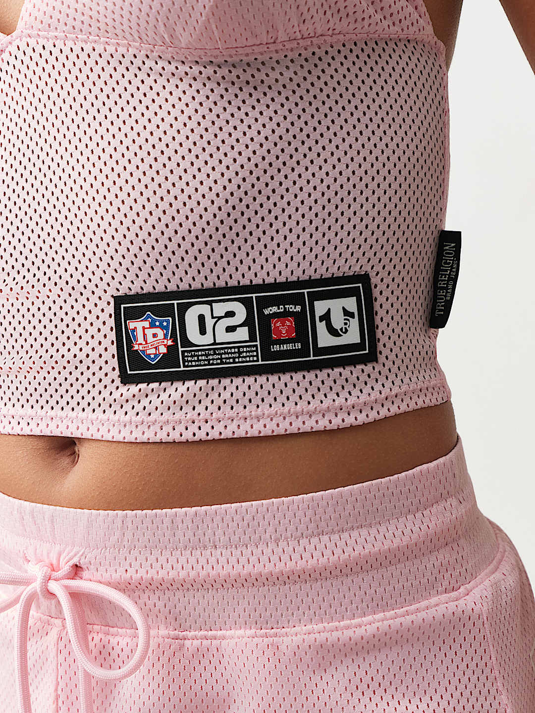 PRINTED SPORTY MESH HALTER TOP, image 6