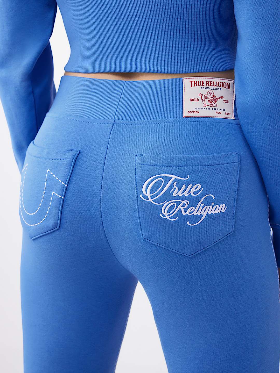 PANTALON &Eacute;VAS&Eacute; AVEC BRODERIE, image 2