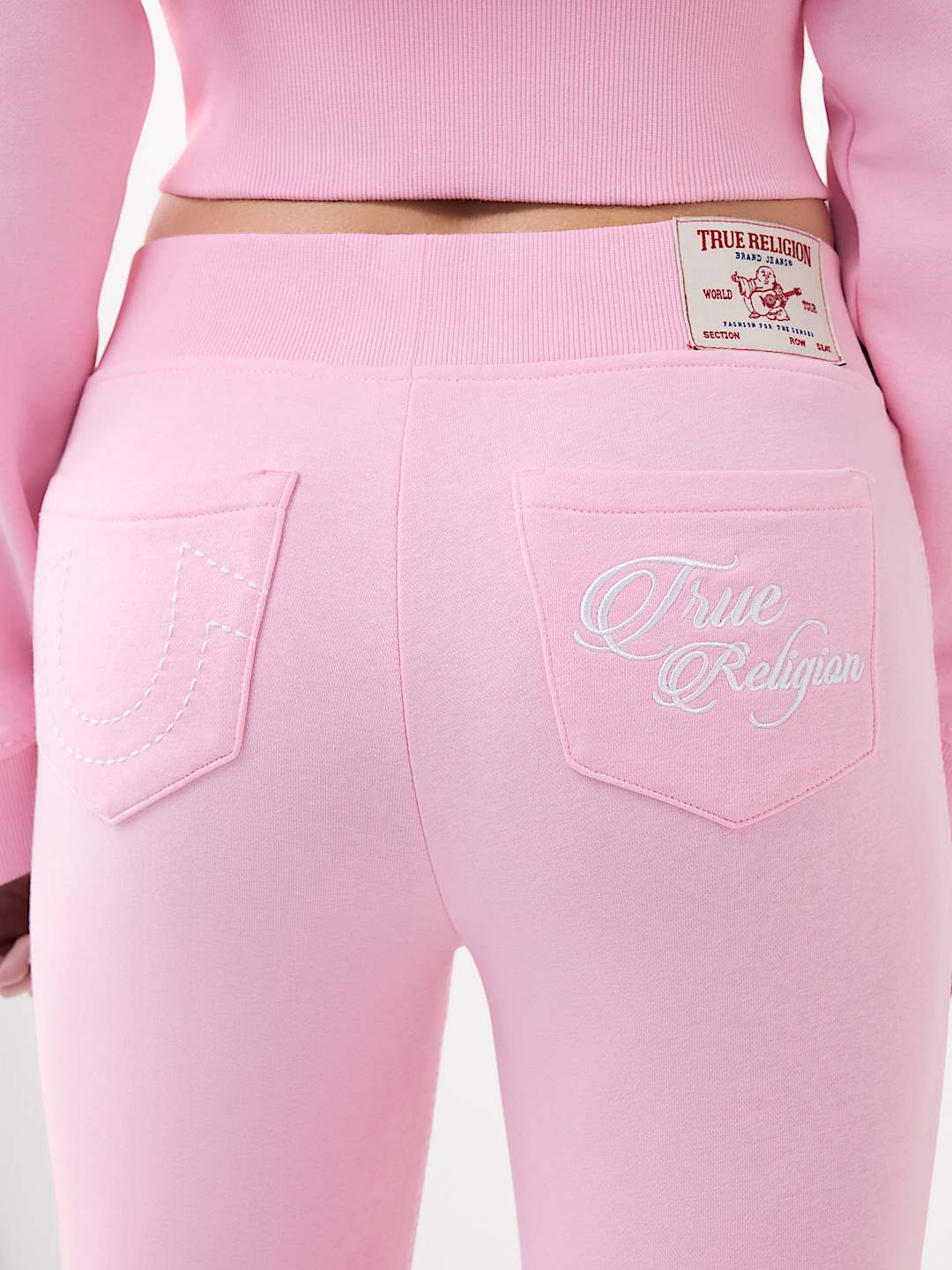 PANTALON &Eacute;VAS&Eacute; AVEC BRODERIE, image 4