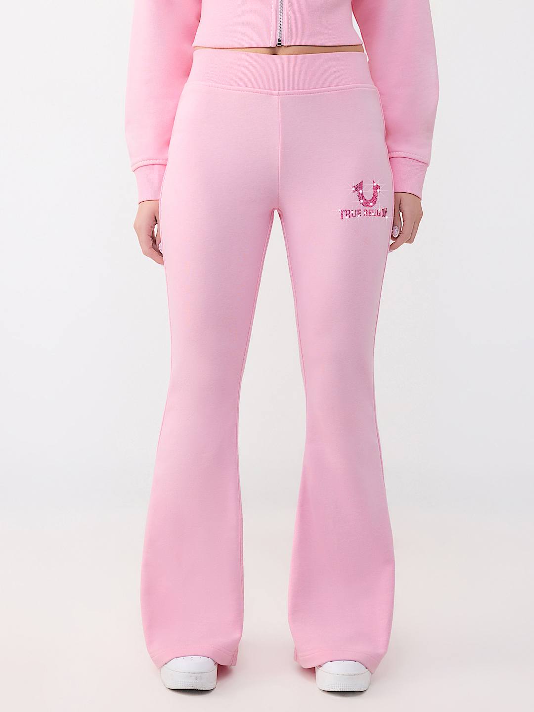 PANTALON &Eacute;VAS&Eacute; AVEC BRODERIE, image 1