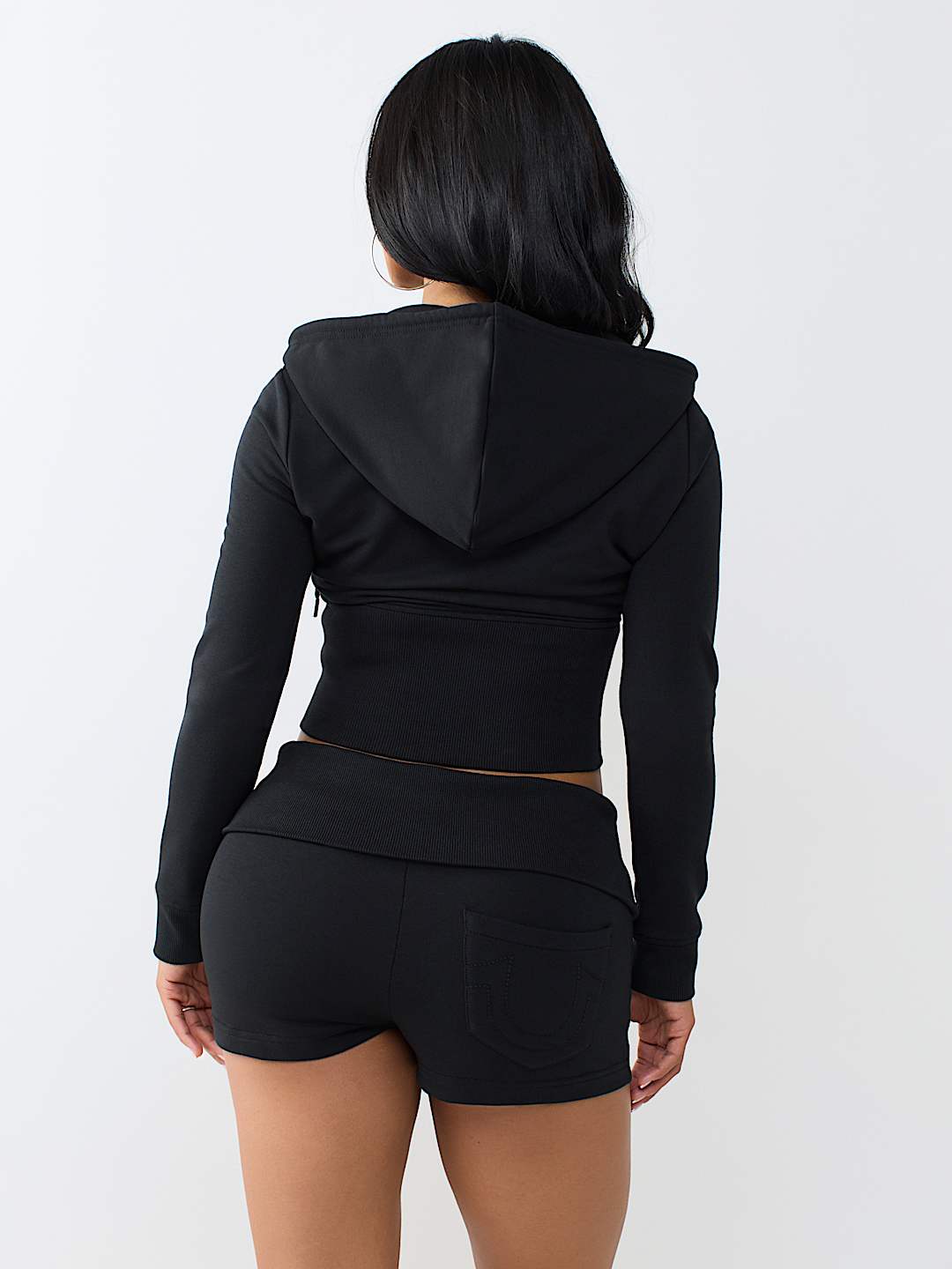 CRYSTAL TIGHT ZIP HOODIE