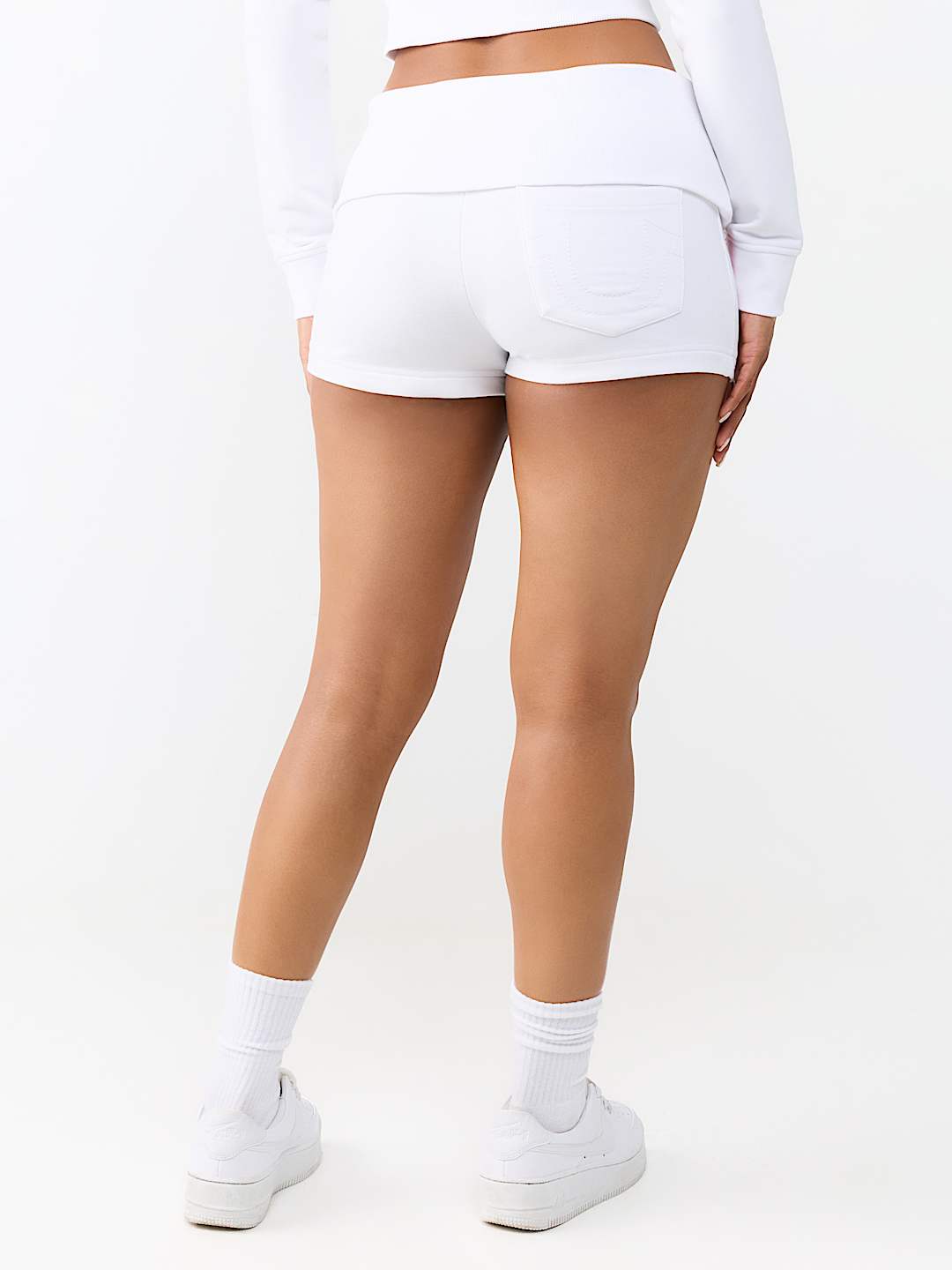 CRYSTAL FOLDOVER WAISTBAND SHORT