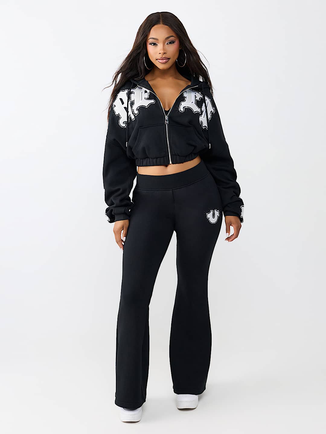 CRYSTAL LOGO FLARE PANT