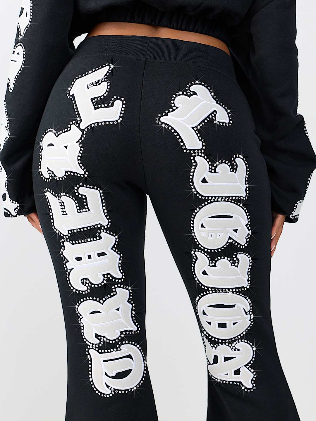 CRYSTAL LOGO FLARE PANT