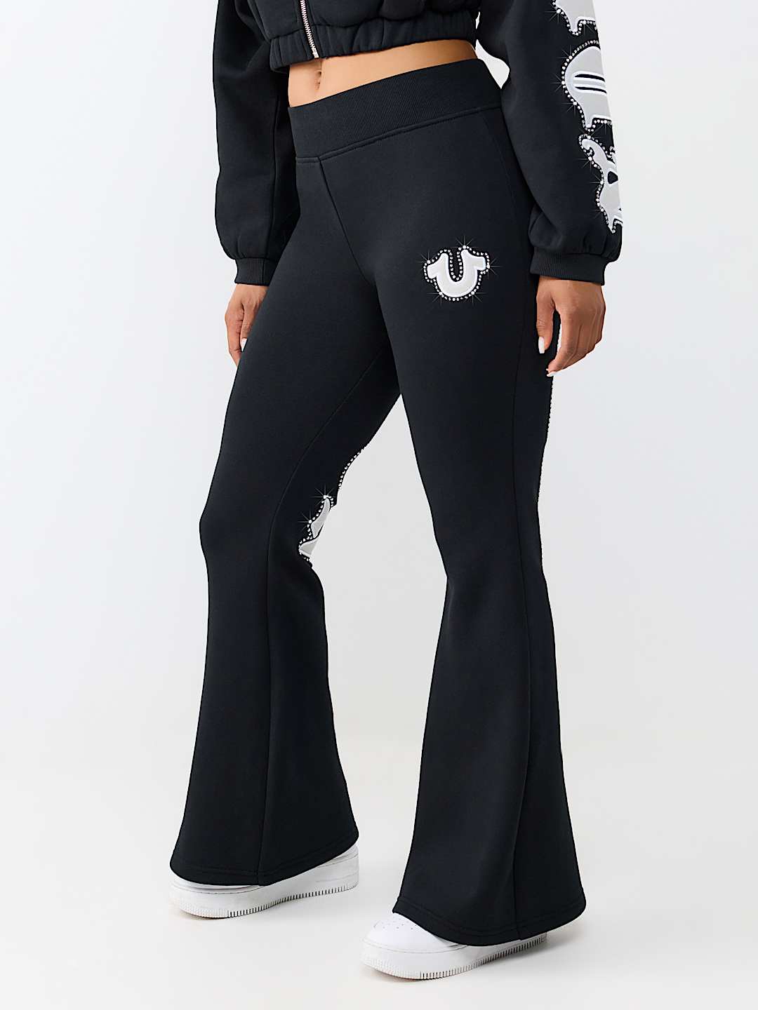 CRYSTAL LOGO FLARE PANT
