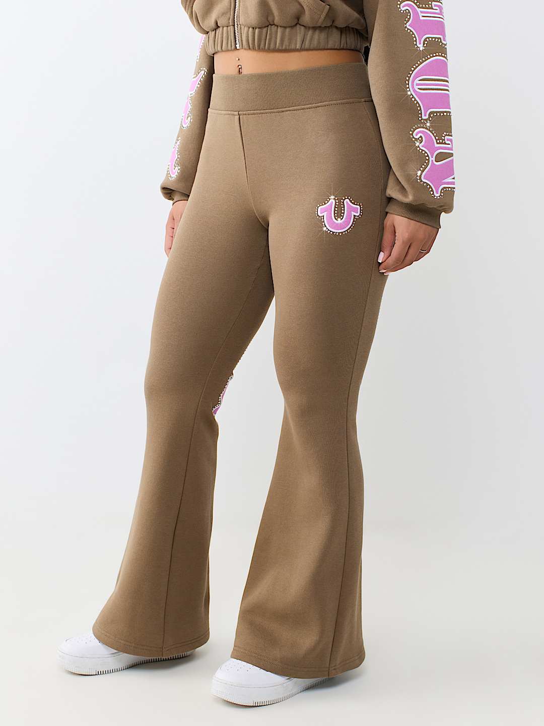 CRYSTAL LOGO FLARE PANT