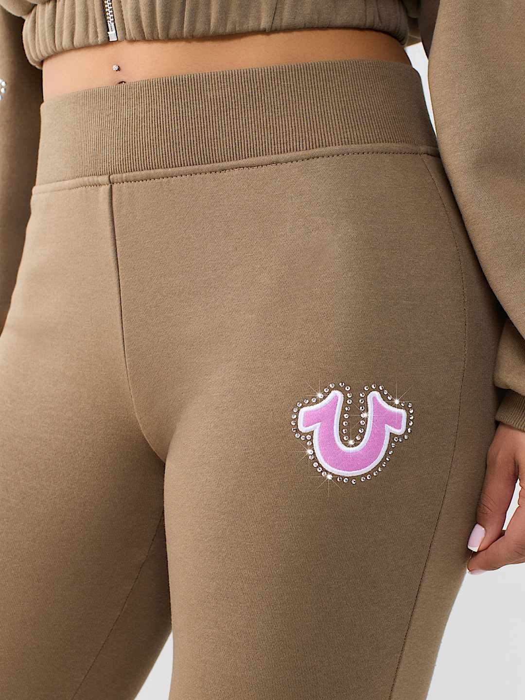 CRYSTAL LOGO FLARE PANT