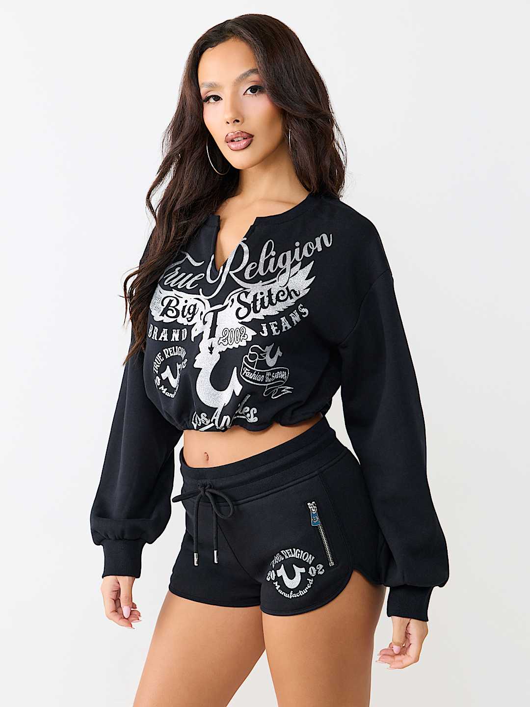 V-NOTCH PULLOVER TOP