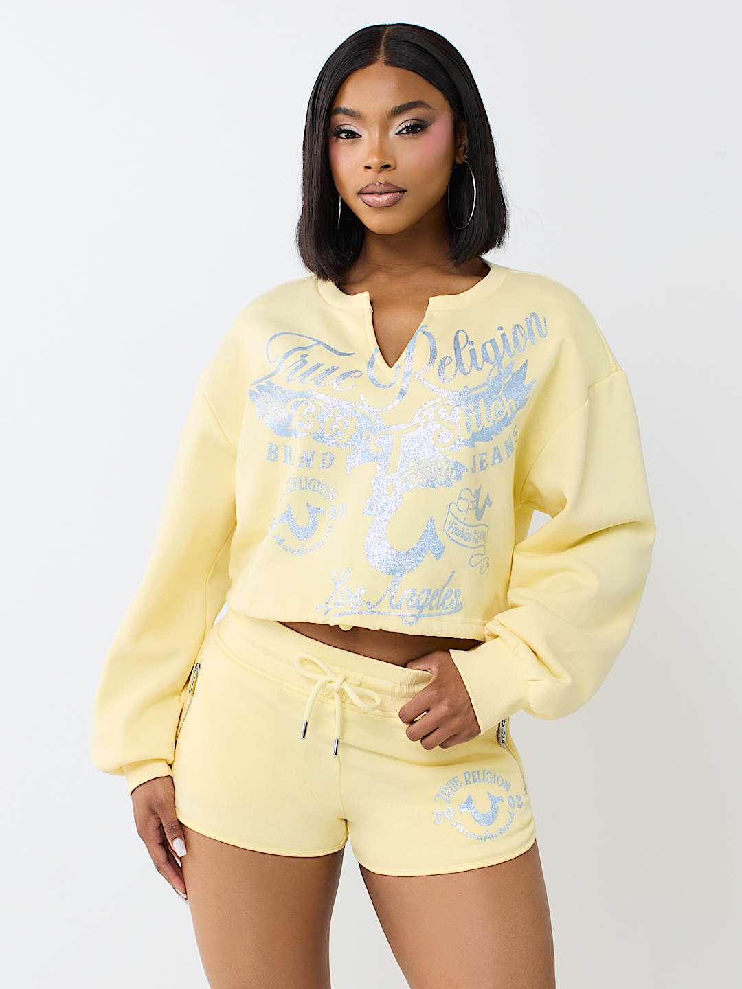 V-NOTCH PULLOVER TOP