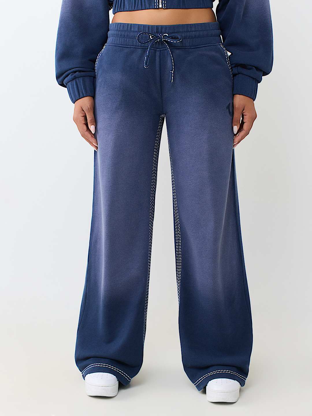 LOW RISE SUPER T STITCH WASHED STRAIGHT LEG PANT