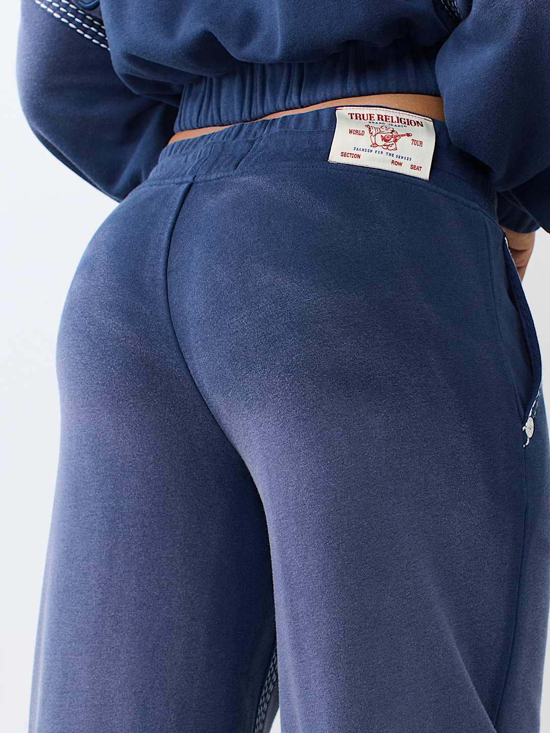 LOW RISE SUPER T STITCH WASHED STRAIGHT LEG PANT