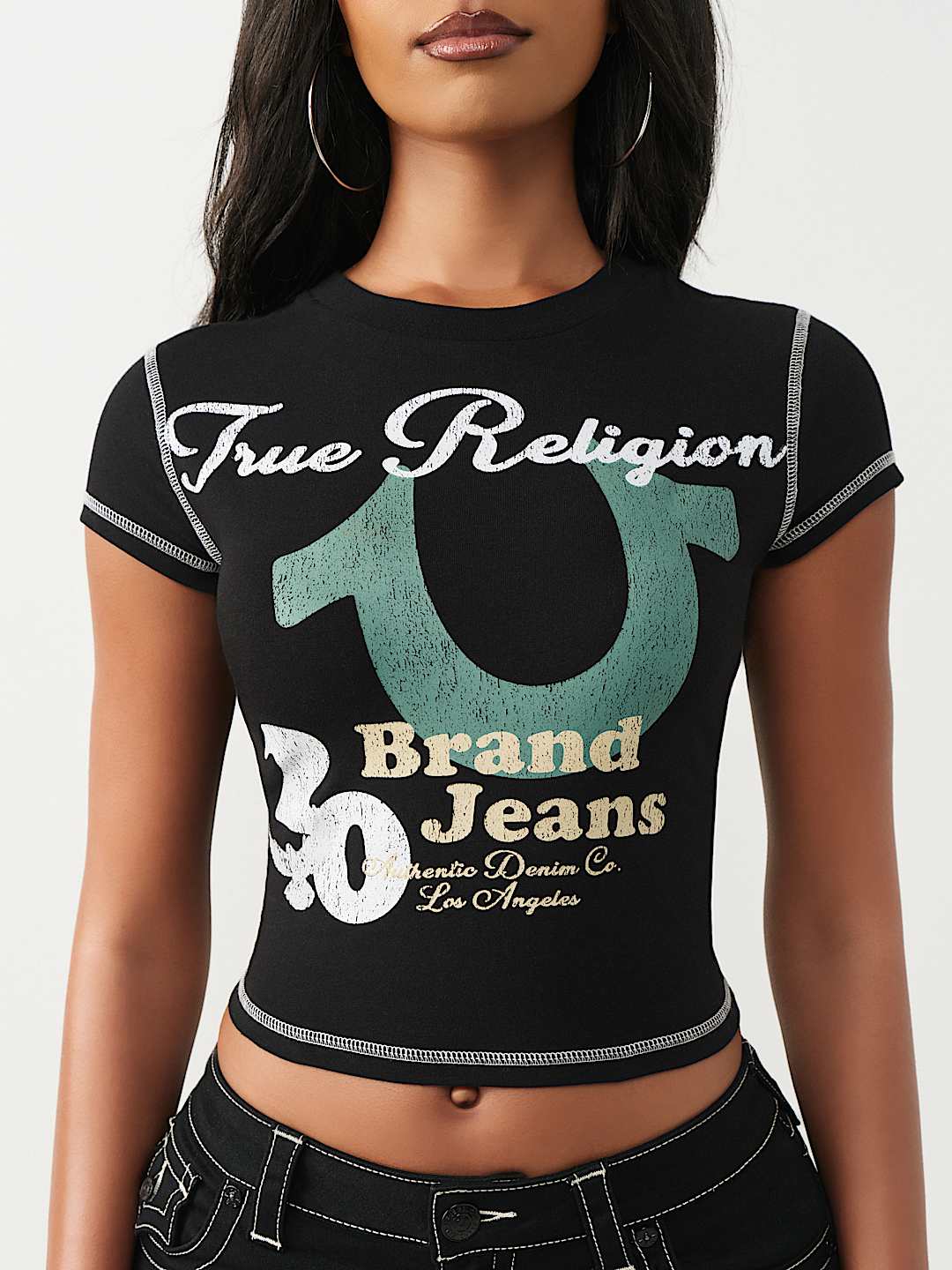 CAP SLEEVE BABY TEE, image 1