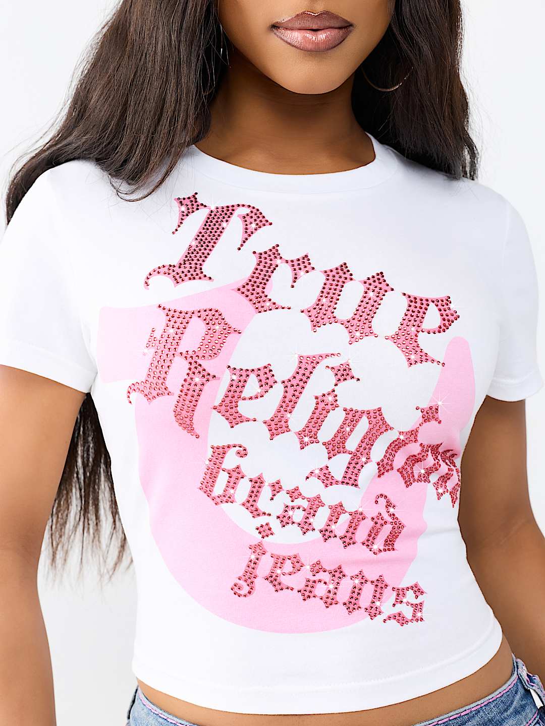 CRYSTAL HORSESHOE BABY TEE