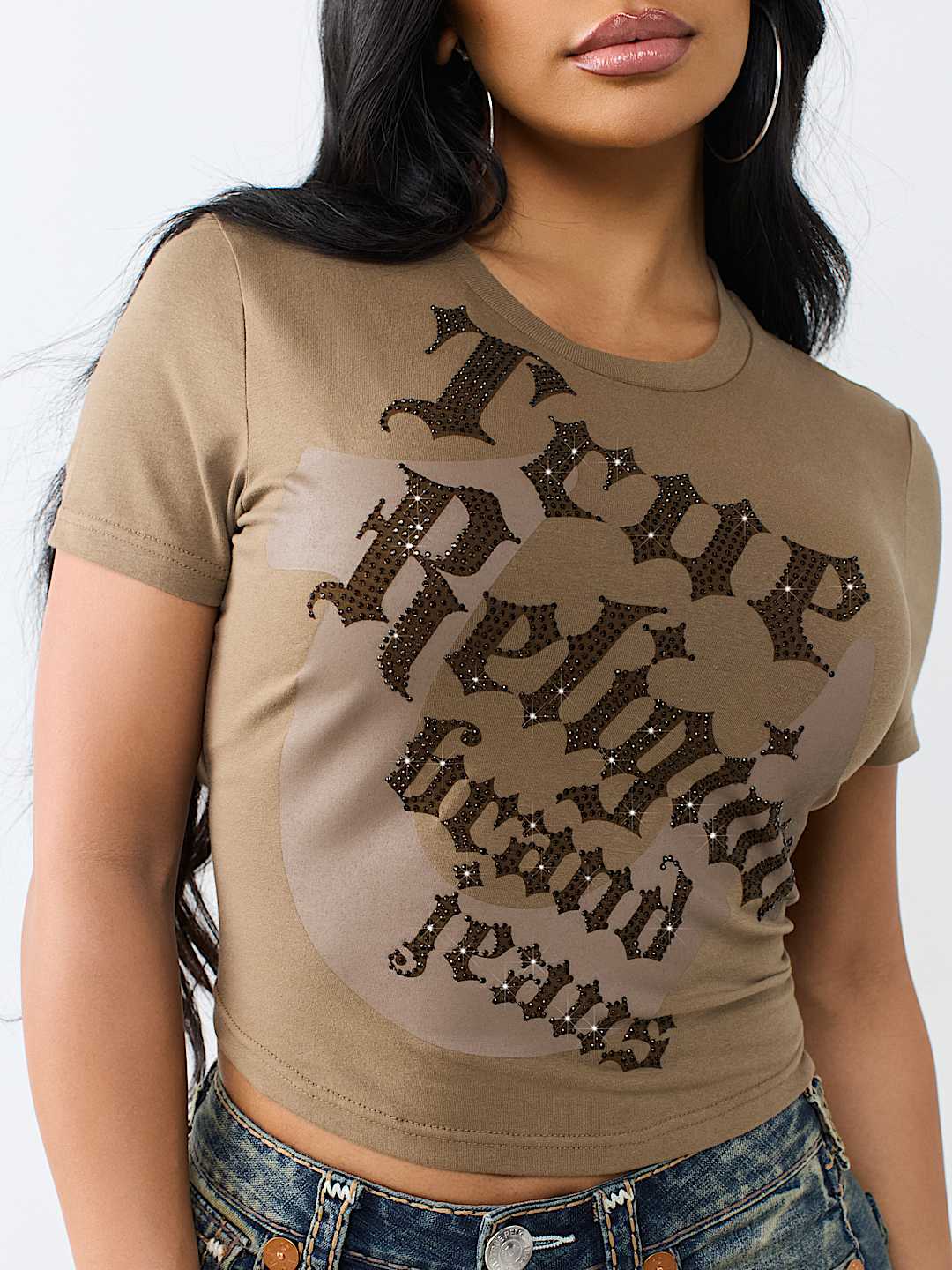 CRYSTAL HORSESHOE BABY TEE