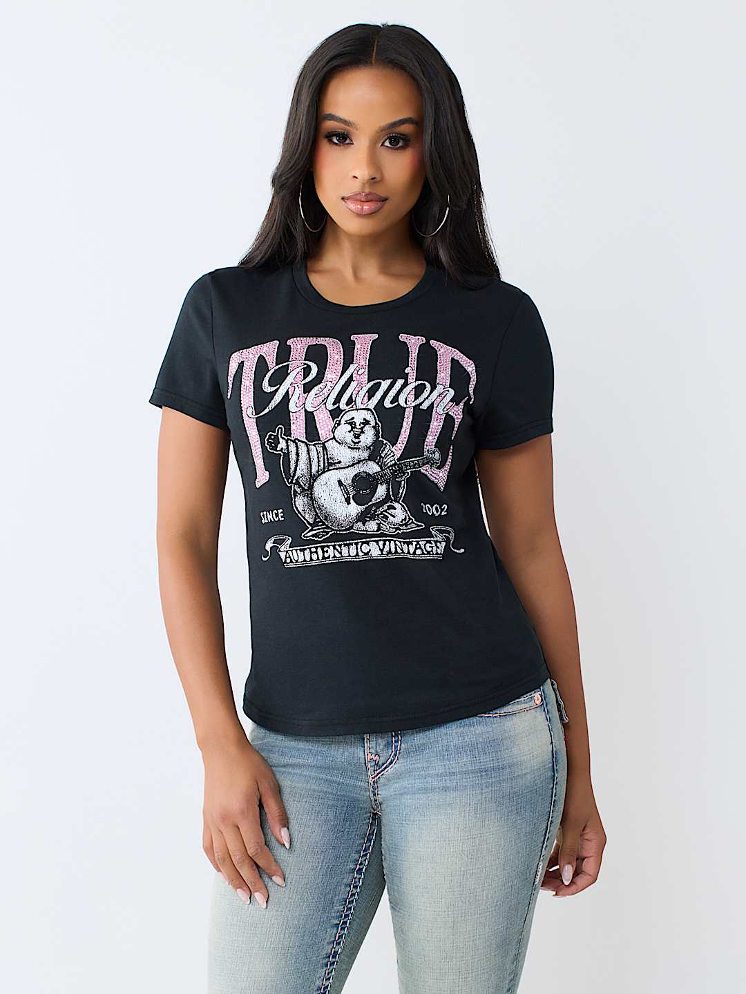 CRYSTAL BUDDHA CREWNECK TEE