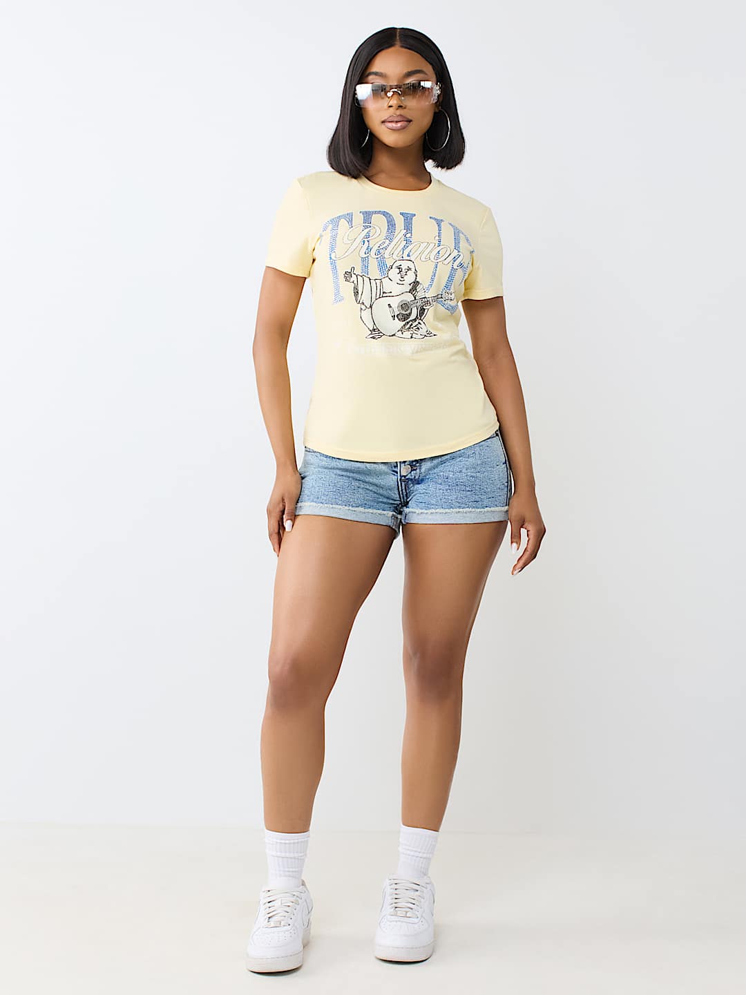 CRYSTAL BUDDHA CREWNECK TEE