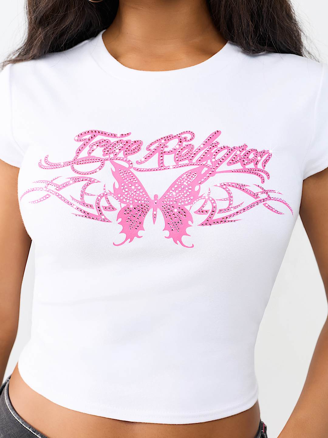 RUCHED CAP SLEEVE BABY TEE