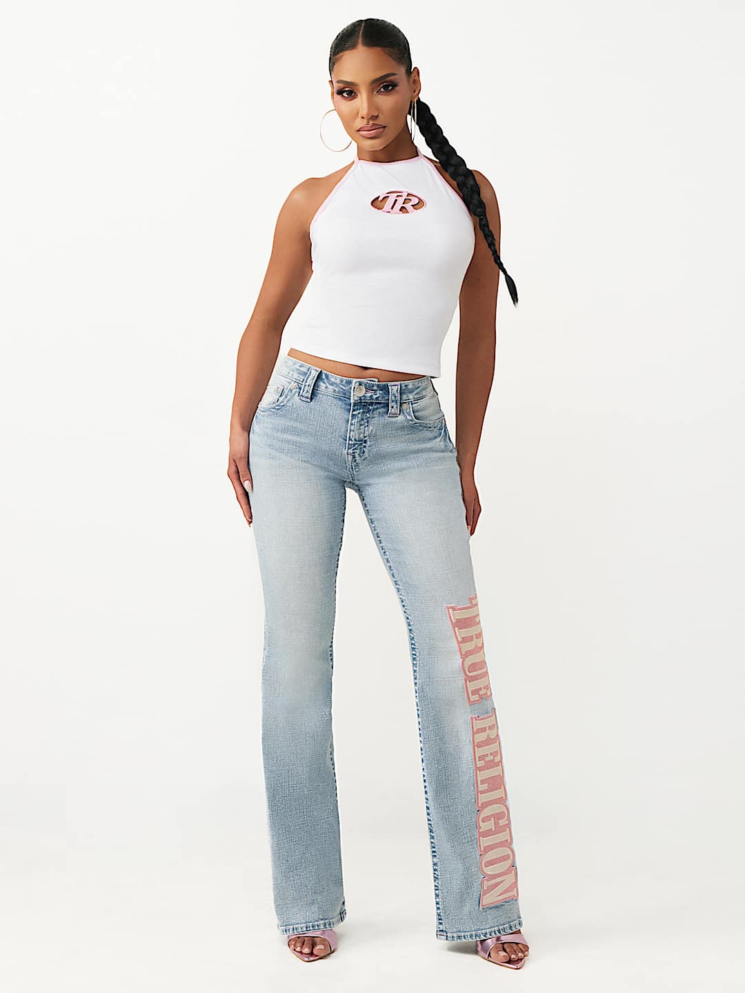 EMBROIDERED HALTER TOP, image 6