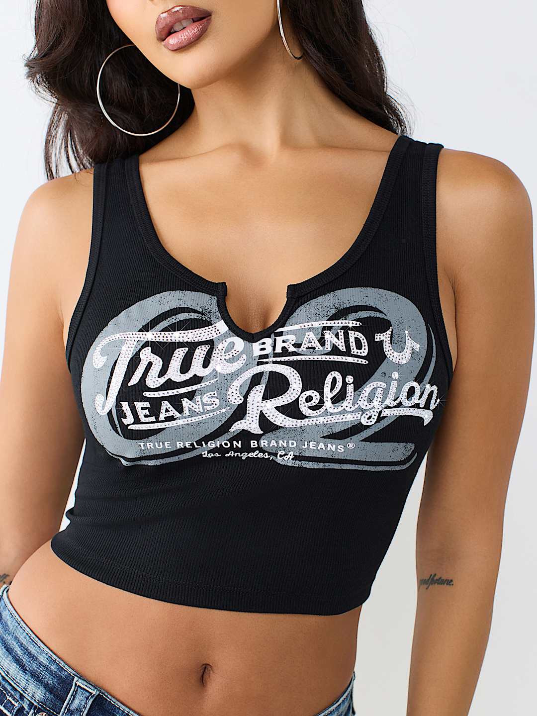 RIBBED NOTCH TANK TOP
