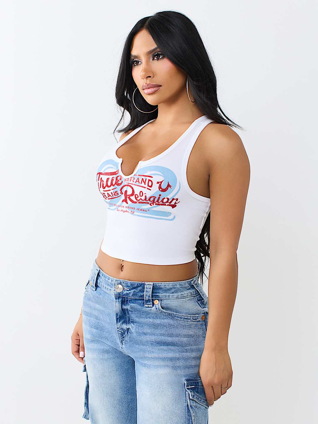 RIBBED NOTCH TANK TOP