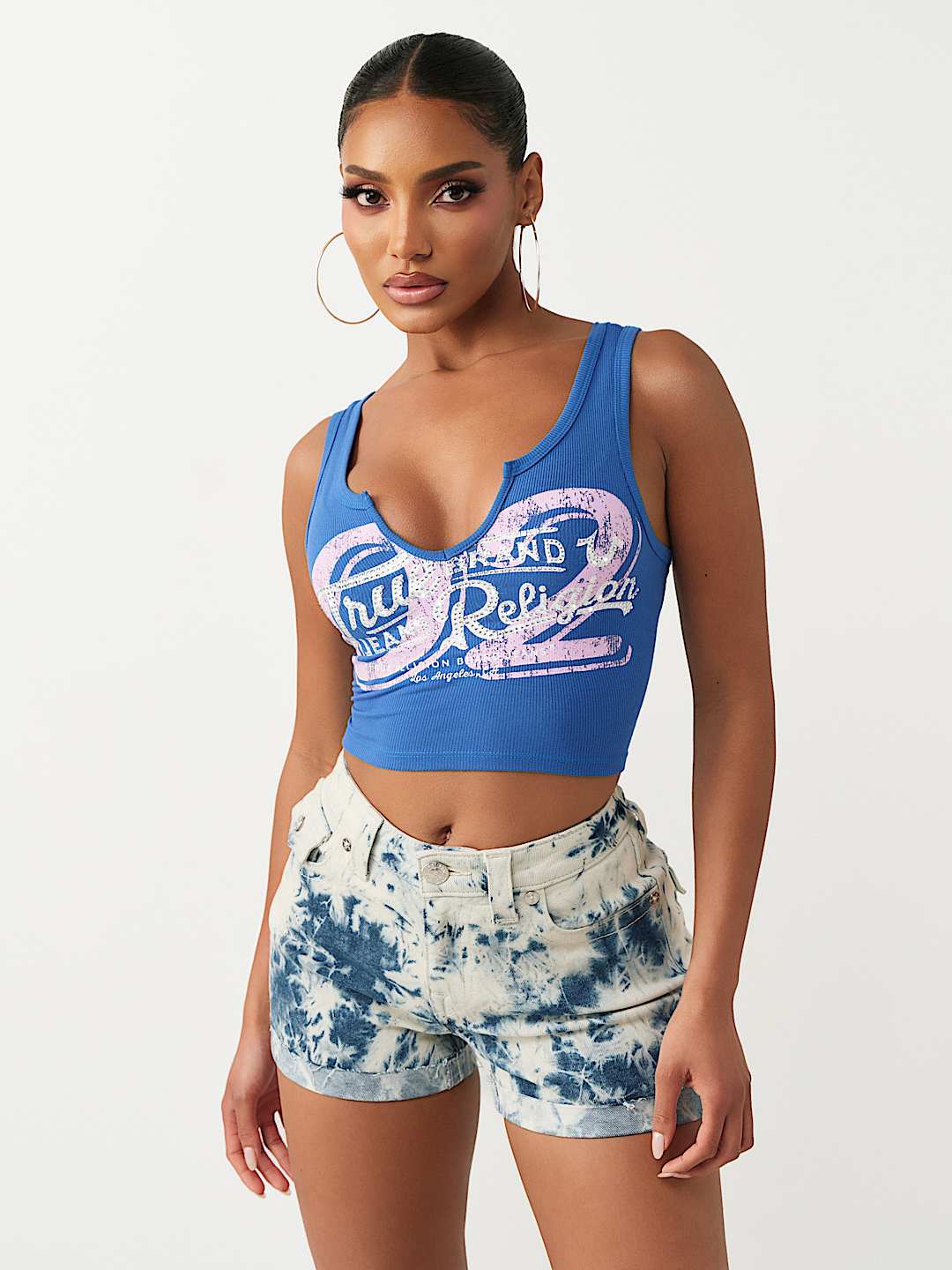 RIBBED NOTCH TANK TOP