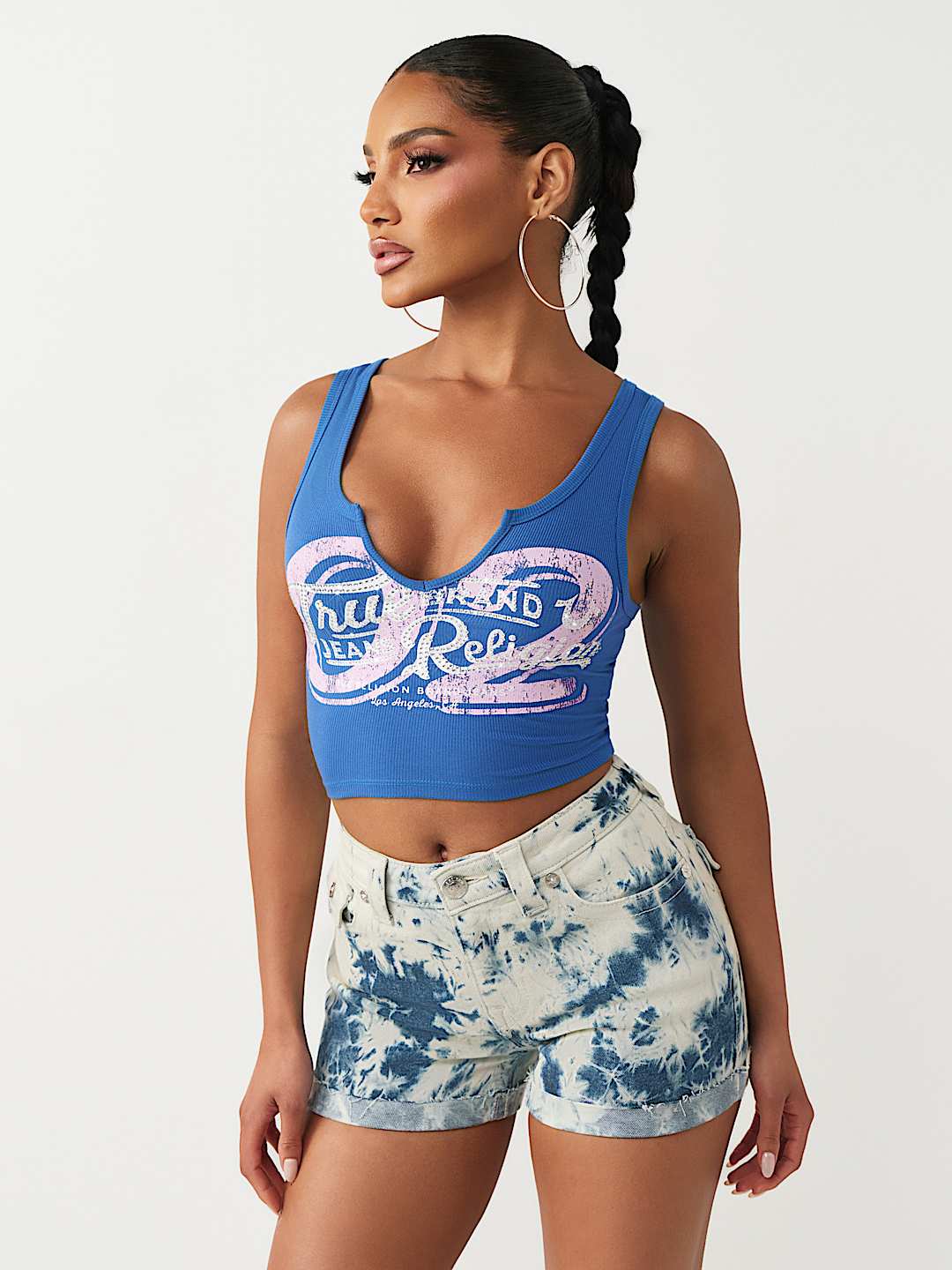 RIBBED NOTCH TANK TOP