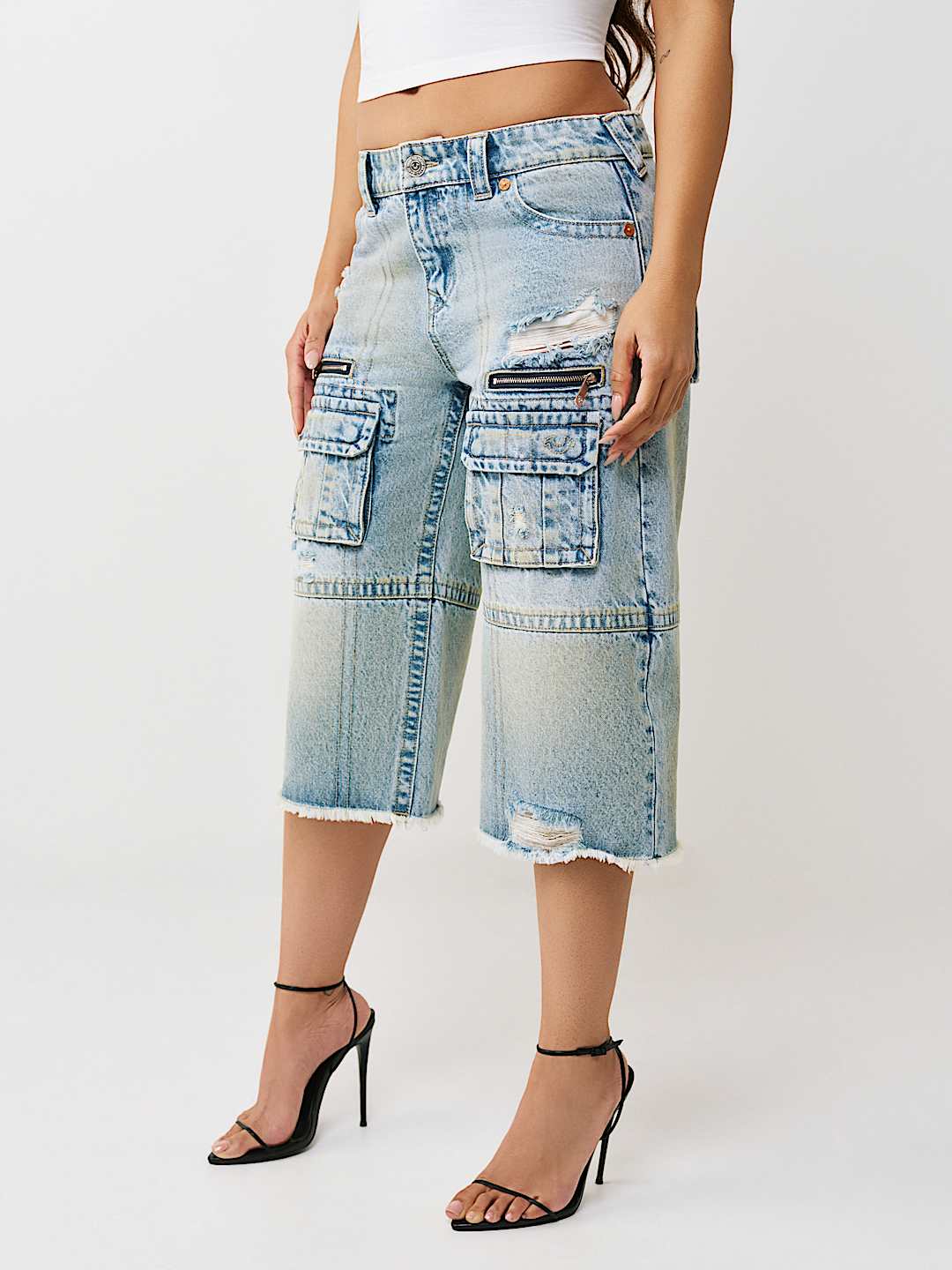 BOBBI BAGGY CARGO CAPRI, image 4